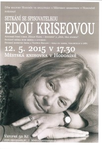 Setkání se spisovatelkou Edou Kriseovou